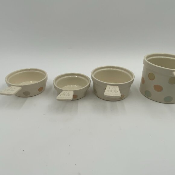Kitchen Craft Classic Collection Ceramic Nesting Measuring Cup Set England - Picture 5 of 7